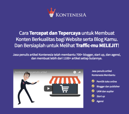 Kontenesia sebagai Jasa Penulis Artikel Kontenesia sebagai Jasa Penulis Artikel
