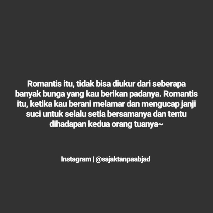 Tipe Romantis - Kata-Kata untuk Caption Instagram Tipe Romantis - Kata-Kata untuk Caption Instagram