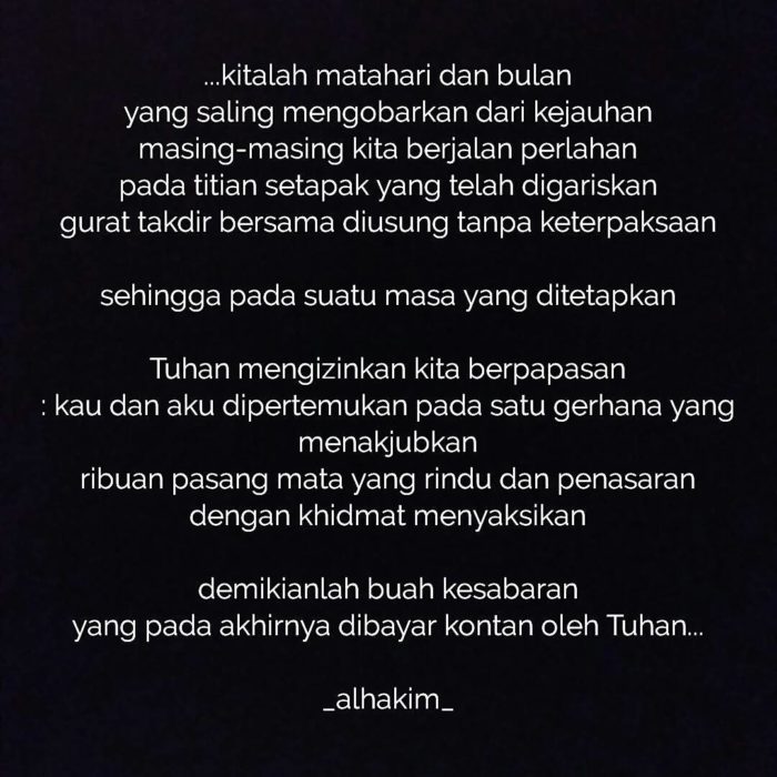 Tipe Puitis - Kata-Kata untuk Caption Instagram Tipe Puitis - Kata-Kata untuk Caption Instagram