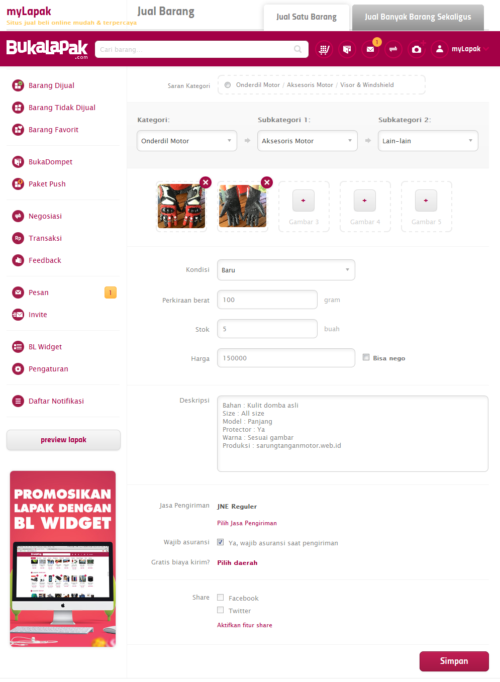 Unggah foto produk dan deskripsi - Cara Membuat Toko Online Unggah foto produk dan deskripsi - Cara Membuat Toko Online