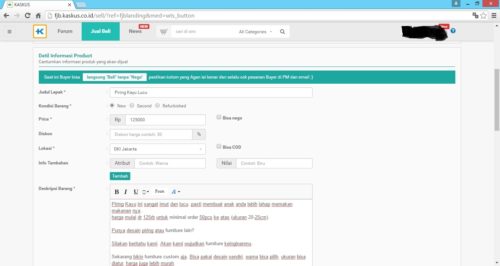 Siapkan deskripsi terbaik - Cara Membuat Toko Online Siapkan deskripsi terbaik - Cara Membuat Toko Online