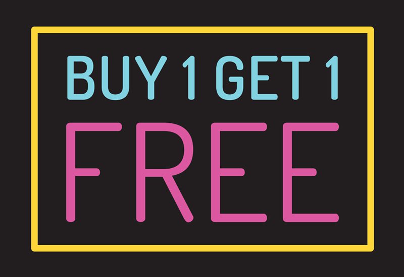 Buy 1 Get 1 FREE