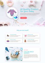 template website ibu dan bayi dari tema laris manis