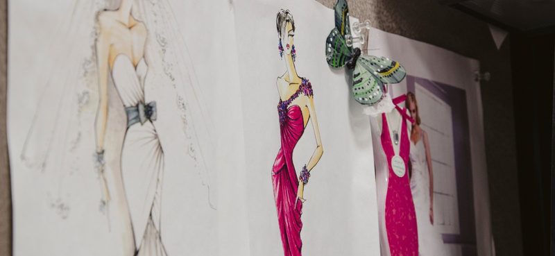 desain beberapa gambar hasil fashion design