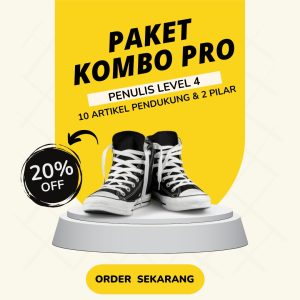 Jasa Artikel Indonesia Kombo Pro penulis level 4 diskon 20%