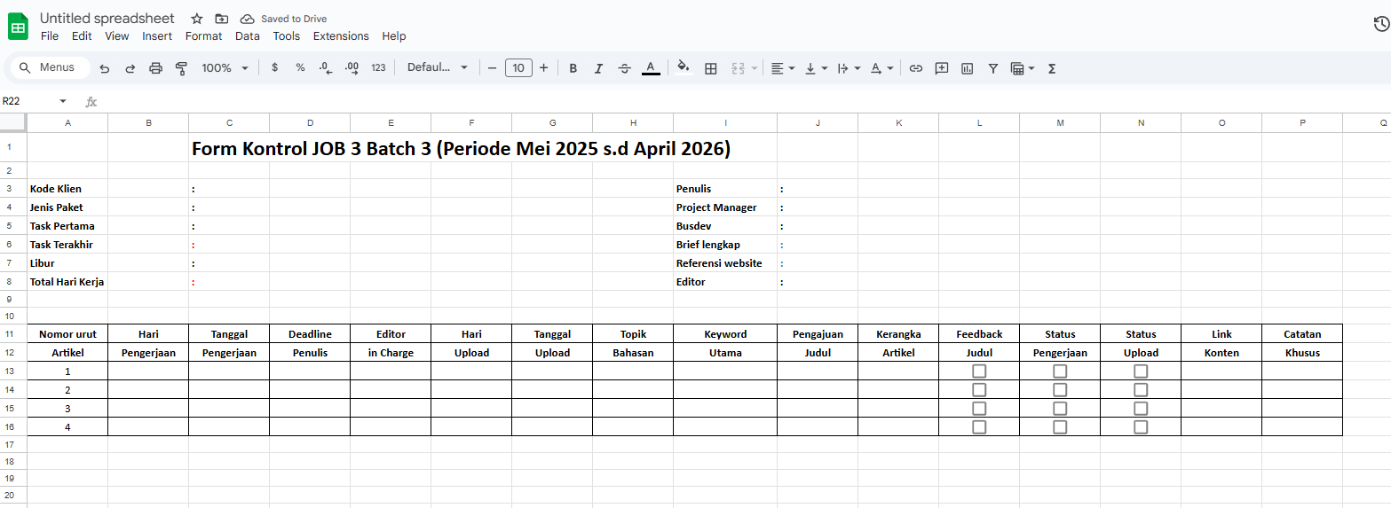 Menyusun Kalender Editorial Konten